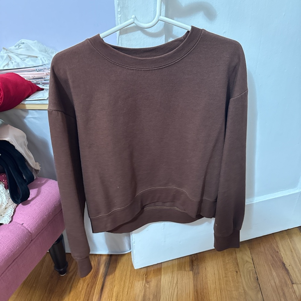 Zara Brown Crewneck Sweatshirt